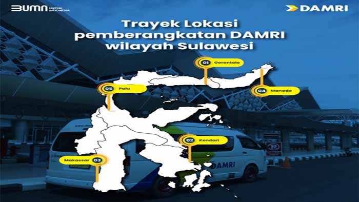 Ini Tarif Bus Damri Untuk Layanan Rute Dari Manado Mo Trans